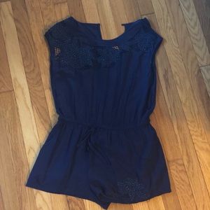 Crop Sleeve Vintage Romper